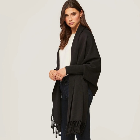 Soia & Kyo MIKU-S Cardigan/Scarf , Scarfigan Black.  One Size Fits All - Picture 3 of 4